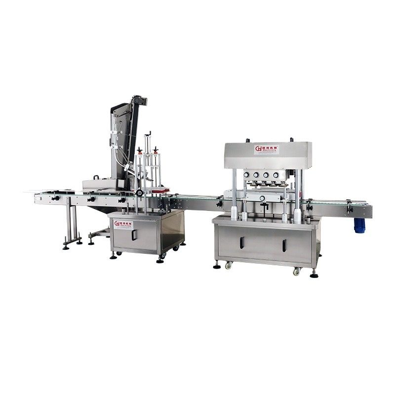 Directe ronde fles schroefkap lineaire dekselmachine met 8 paren schroefkap wielen