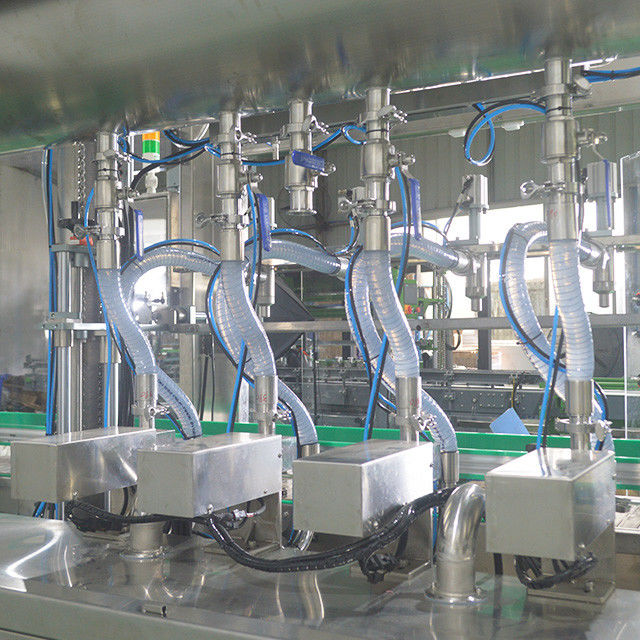 Automatische 4 koppen vloeibare olijfolie vulmachine voor zonnebloemolie Guanhong Company