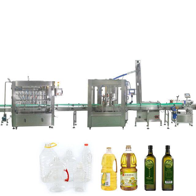 Automatische vloeistofvulmachine met 8 vulkoppen voor 5L kookolie en kokosolie