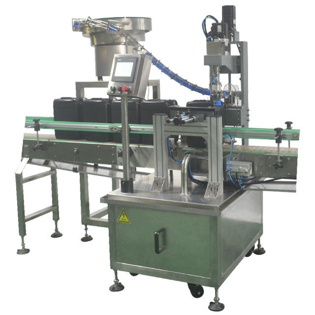 10L plastic flesseelmachine voor 750 emmers per uur 5 mondstuk vullen en etiketteren
