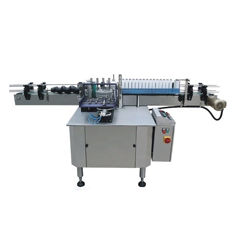 Volledig automatische pasta-etiketteringsmachine voor ronde flessen potten 400 kg laadvermogen
