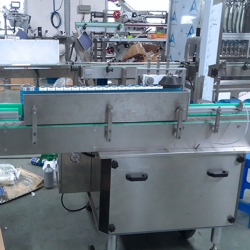 Volledig automatische pasta-etiketteringsmachine voor ronde flessen potten 400 kg laadvermogen