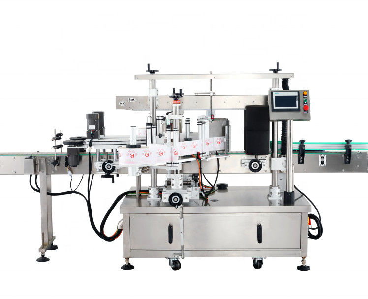Automatische flessenetiketteringsmachine met dubbelzijdige etikettering en AC 220V/50HZ spanning