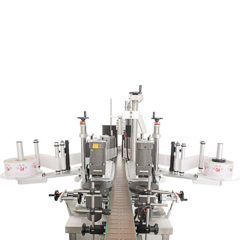 Voedingsflesselabelmachine met datumcodeprinter en automatische schroefkap