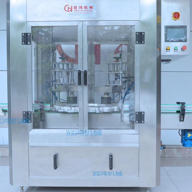 Gepersonaliseerde automatische lijm vacuüm vul- en dekselverzegelingsmachine voor flesgrootte