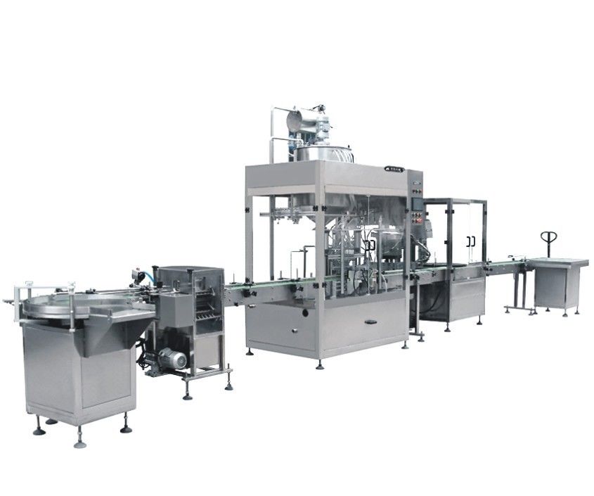 Automatische flessen met eetbare olievulmachine voor de melkproductie
