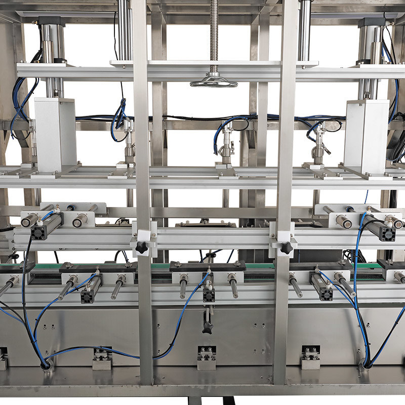 Hoog vermogen 5-kop gewicht vulmachine met vulcapaciteit van 10-50 kg/vat