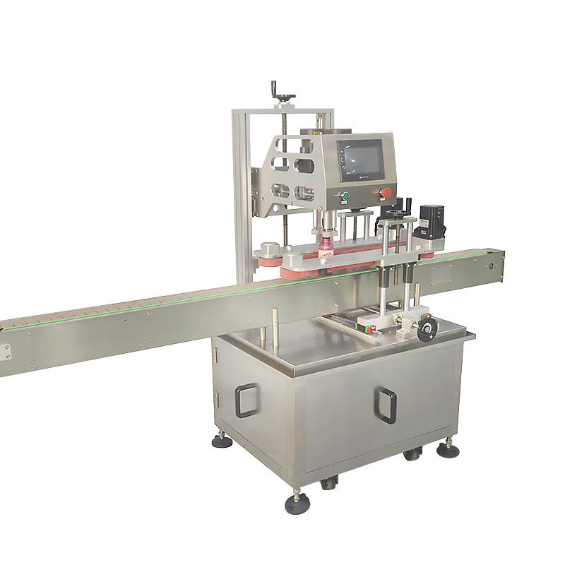 320 KG High Automation Rotary Bottle Screw Capping Machine voor metaalverpakkingsmateriaal