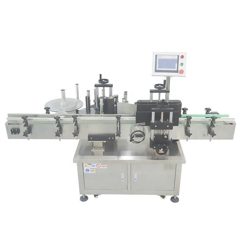 2100*1200*1450mm Flesfles Verticale etikettermachine voor ronde plastic flessen