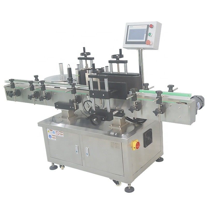 2100*1200*1450mm Flesfles Verticale etikettermachine voor ronde plastic flessen