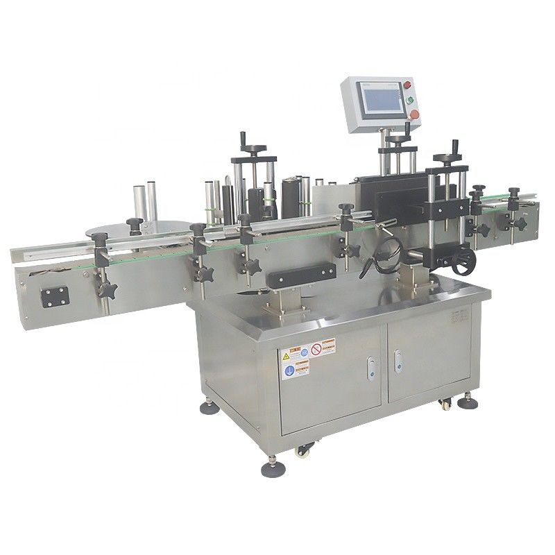 2100*1200*1450mm Flesfles Verticale etikettermachine voor ronde plastic flessen