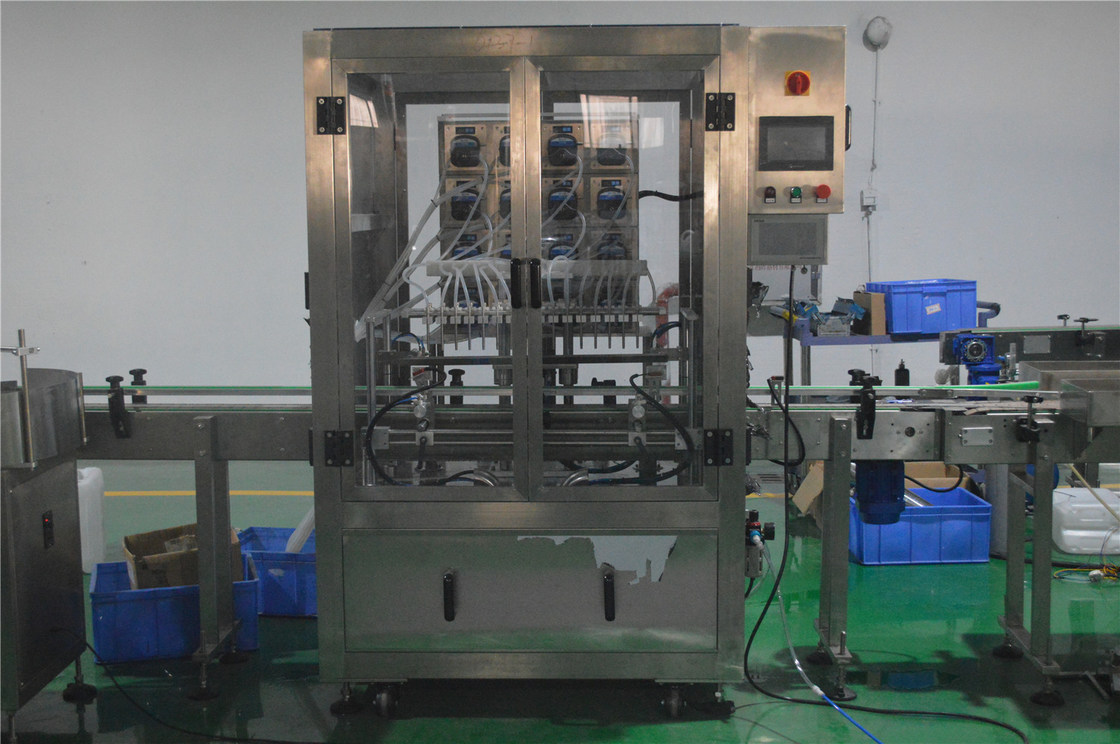 16 koppen huidverzorgingsfles Peristaltische pomp vulmachine Productielijn voor de productie