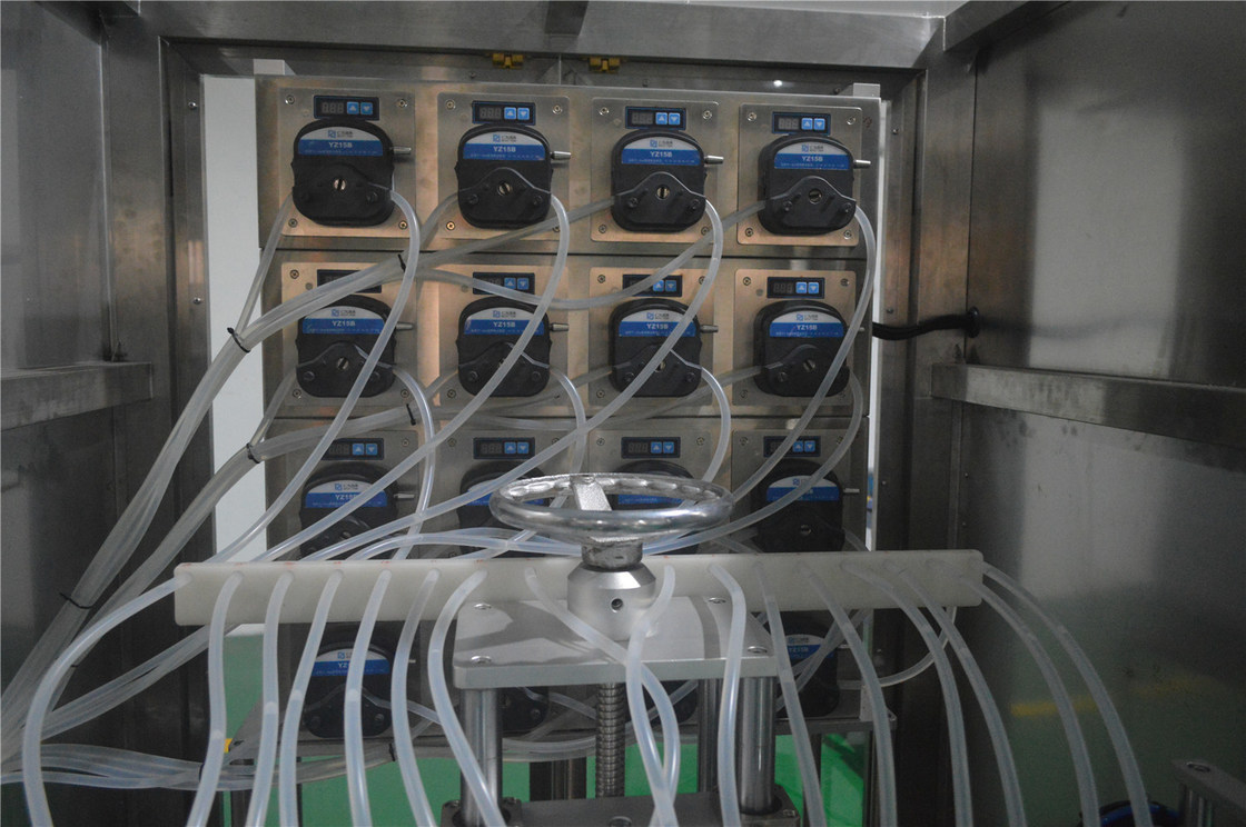 16 koppen huidverzorgingsfles Peristaltische pomp vulmachine Productielijn voor de productie