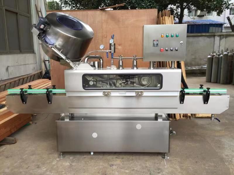 Video-inspectie Automatische stoommachine met vacuümkap voor glazen flessen