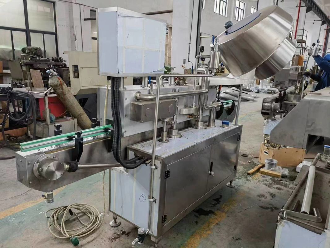 Video-inspectie Automatische stoommachine met vacuümkap voor glazen flessen