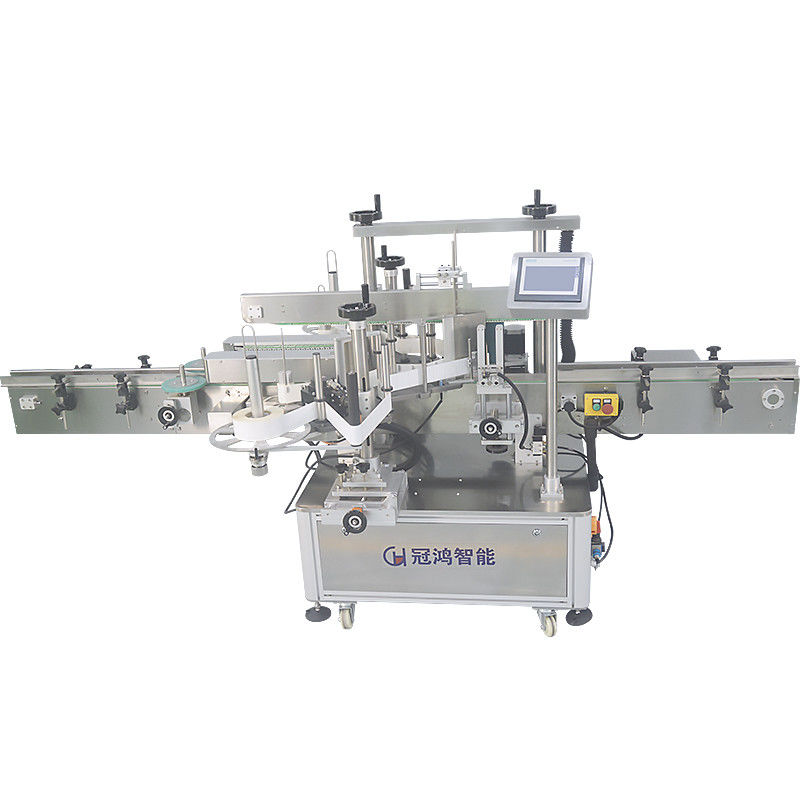 Vinnige elektrisch aangedreven 2000BPH-etiketteringsmachine voor platte ronde en vierkante flessen