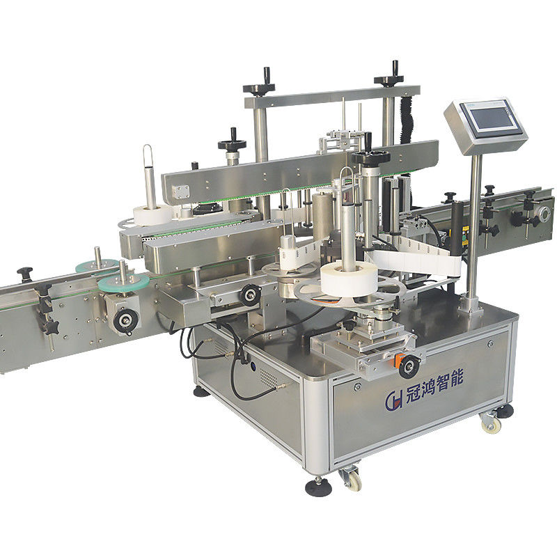 304 roestvrij staal automatische platte fles etikettering machine voor ronde vierkant pet fles
