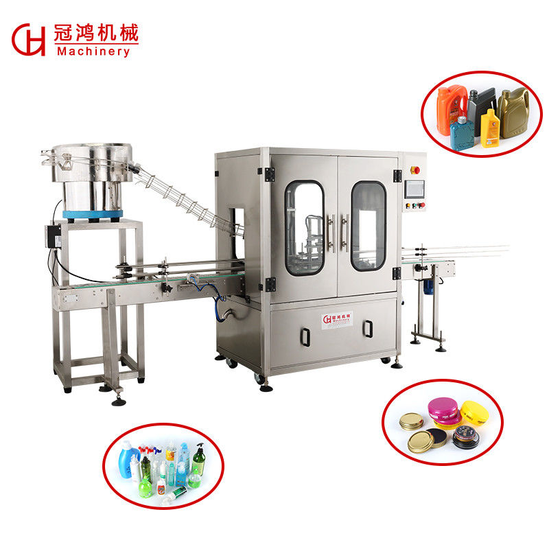 2000*1400*2380mm Automatische hoge snelheid plastic flessen schroef dop machine voor het dopen