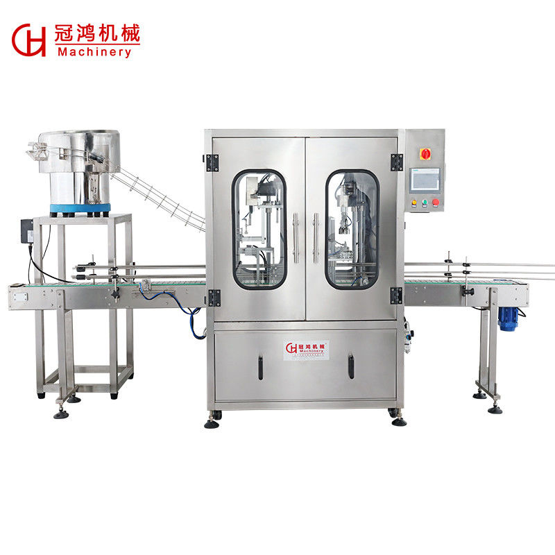 2000*1400*2380mm Automatische hoge snelheid plastic flessen schroef dop machine voor het dopen