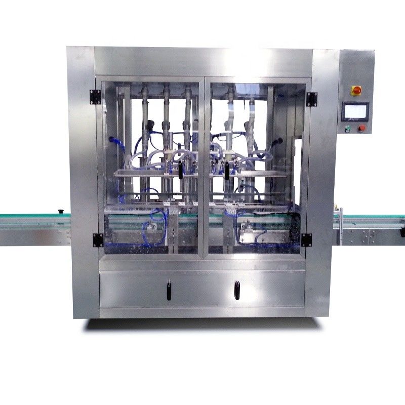 Automatische vierkoppenvulmachine voor het opschrijven van glazen flessen wijn/drank