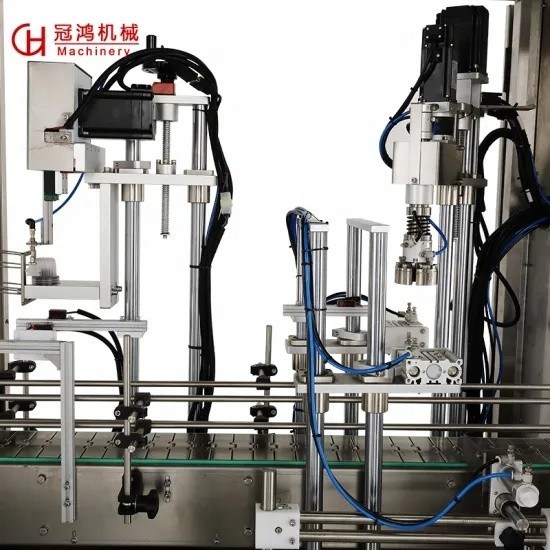 Automatische schroefkappen voor flessen met plastic deksel met een metaaldeksel gegarandeerd