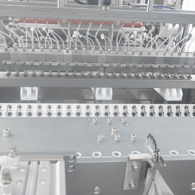 Elektrische automatische chemische testkit detectie reagens vul- en afdichtmachine met een capaciteit van 13000 BPH
