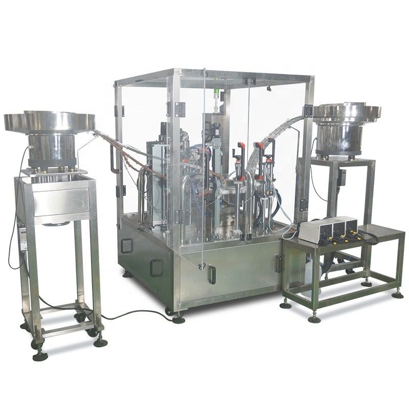 Chuck Type Reagent Tube Liquid Filling Capping Labeling Machine met een capaciteit van 800 kg