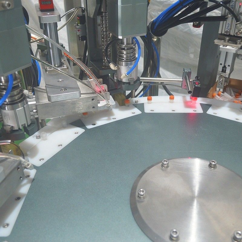 Chuck Type Reagent Tube Liquid Filling Capping Labeling Machine met een capaciteit van 800 kg
