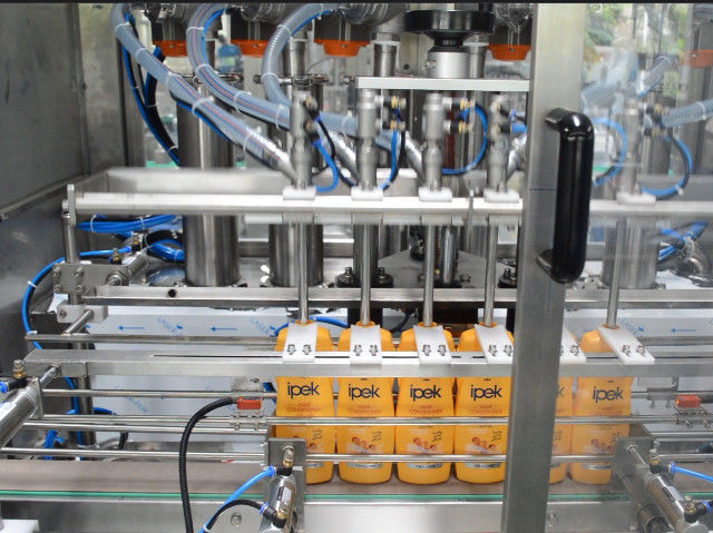 Automatische 4-kop vloeistofvulmachine voor verpakking van eetbare olie/sjampoen/vloeistof/wasmiddel