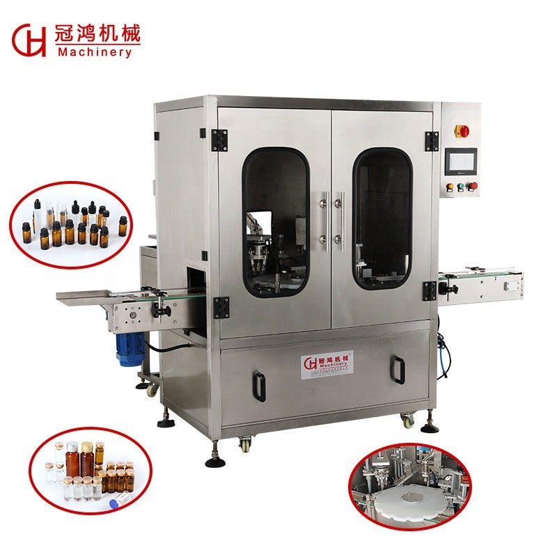 2000*1800*2300mm Automatische flessenvul- en dopmachine voor essentiële olie/poeder