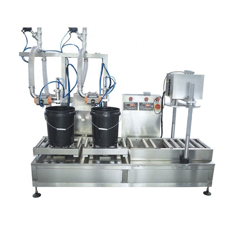 2 koppen semi-automatische weegmachine voor vloeistof/olie/smeermiddel/chemische stoffen 5-50L
