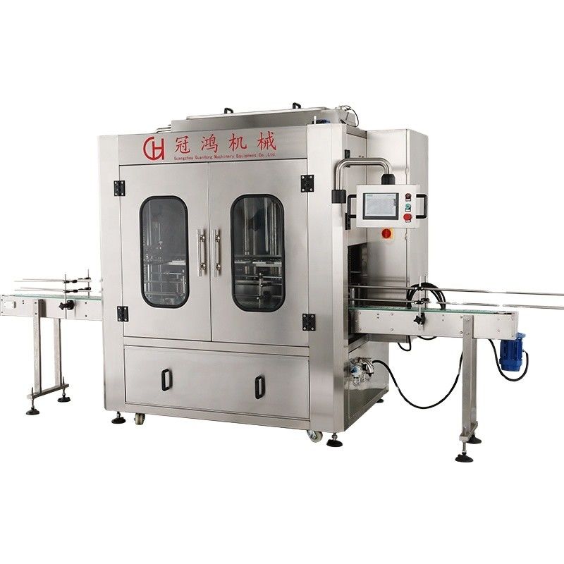 Motorrijde flesvulmachine voor huisdieren voor champagne met geklopte room ketchup chili saus